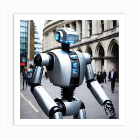 Robot In London 1 Art Print