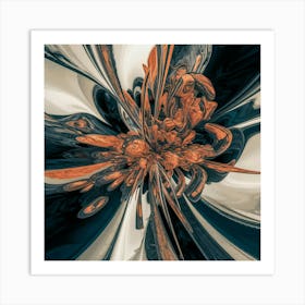 Abstract Flower 1 Art Print