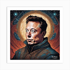 Elon Musk 1 Art Print