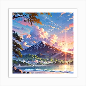 Sunset In Hawaii Poster