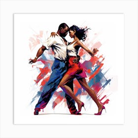 Latin Dancers 3 Art Print