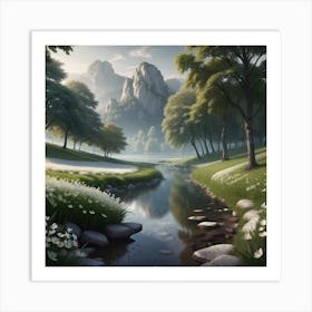 Landscape Painting 30 Art Print