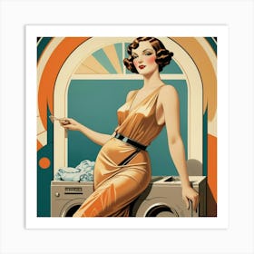 Pin Up Girl Art Print