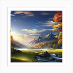 Landscape Wallpapers 18 Art Print