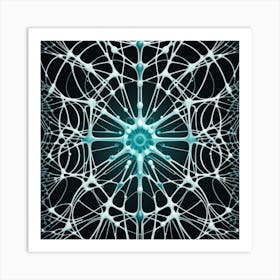 Neuron Pattern Art Print