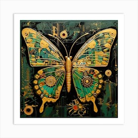 Butterfly Mechanics Art Print