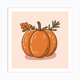 Thanksgiving Pumpkin Art Print