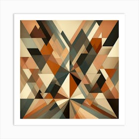 Abstract Triangles 16 Art Print