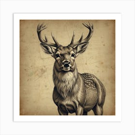 Deer! Art Print