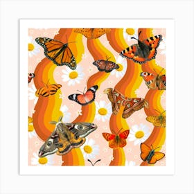 Butterfly Collage Print Art Print