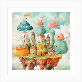 Monsters In The Sky Art Print