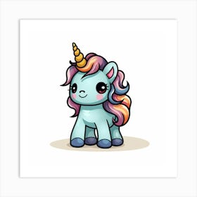 Cute Unicorn 493 Art Print