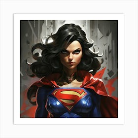 Super Shadows Heroine Art Print 3 Art Print