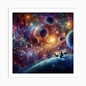 Music In Space Art Print