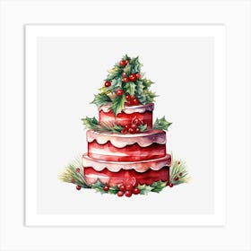 Christmas Cake 2 Art Print