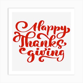 Happy Thanksgiving Art Print