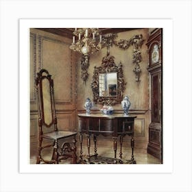 Victorian Bedroom 1 Art Print