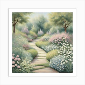 Garden Path 1 Art Print