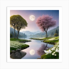 Peaceful Landscapes (53) Art Print