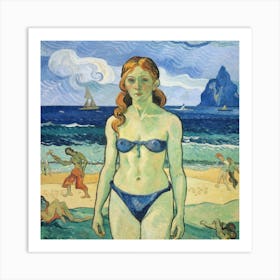 Woman In A Bikini 10 Art Print