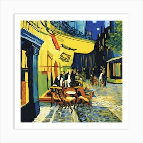 Cafe Terrace At Night, Van Gogh (5) 1 Art Print