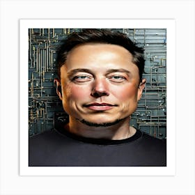 Elon Musk Art Print