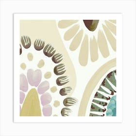 Abstract Florals Art Print