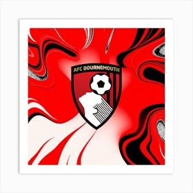 A.F.C. Bournemouth Logo Wall Arts 13 Art Print