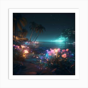 Night Of The Lilies Art Print