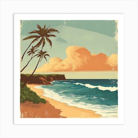 Hawaiian Beach Art Print