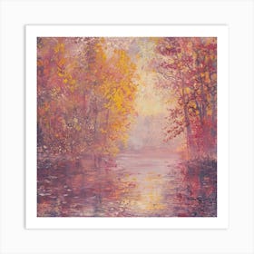 Autumn By The River 2 Art Print