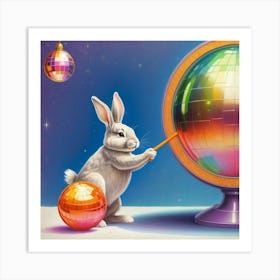 Disco Bunny 7 Art Print