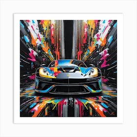 Splatter Car 17 Art Print