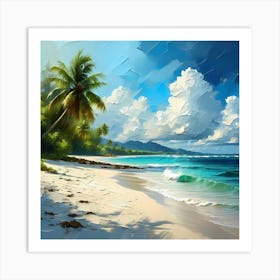 Beach Painting Art Print