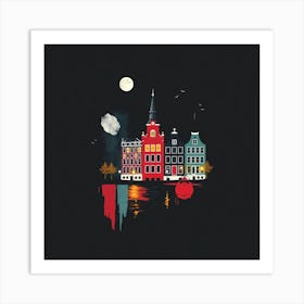 Swedish City Art Print