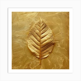 Golden Leaf Art Print