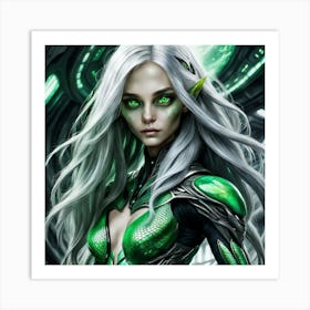 Elven alien Art Print