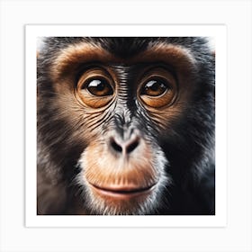 Chimpanzee Portrait 8 Art Print