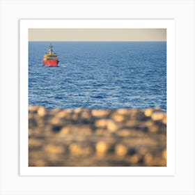 Ship In The Sea Art Print