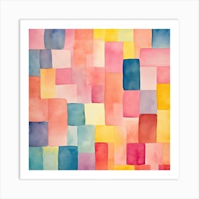 Abstract Watercolor Painting 1 Art Print