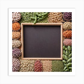 Legumes As A Frame (14) Art Print