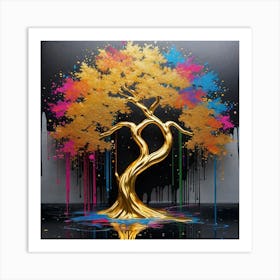 Tree Of Gold 1 Art Print