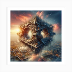 Futuristic City 6 Art Print