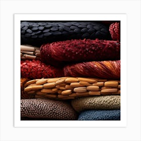 Pile Of Yarns Art Print