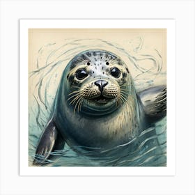 Seal! 10 Art Print