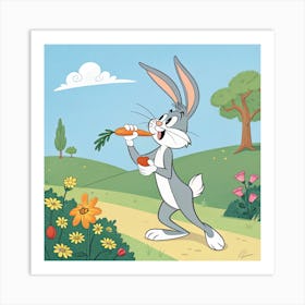 Bugs Bunny in a playful pose Poster