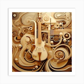 Acoustic Guitar Art Print