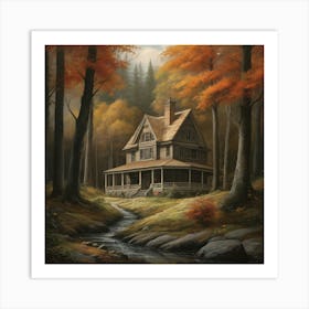 Cabin In The Woods 3 Art Print