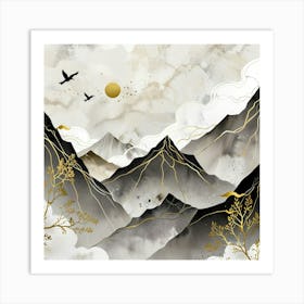 Leonardo Anime Xl An Elegant Abstract Natureinspired Artwork F 1 Art Print