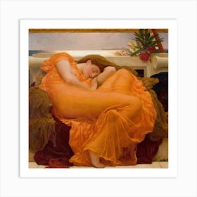 Flaming June, Frederic Leighton Art Print